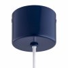 Lampa wisząca ceramika Bolesławiec granatowy płaski talerz w kropki ręcznie zdobiona designerska wyjątkowa BOLL 8950 Argon x Manufaktura w Bolesławcu 